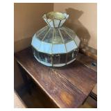 Lead Glass Hanging Light- Needs New Cord