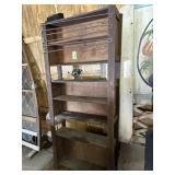 Early Wooden 8 Tier  Shelf W/ Racks