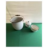 White Porcelain Pots