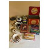 Early Tins, Mugs, Etc