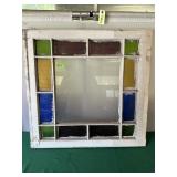Stain Glass Window 28" X 28 1/2"