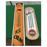 39" Tall Carlo Peruzzi & Genesee Thermometers