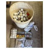 Pail Full With Golf Balls, T