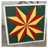 Painted Star on Plywood (4" X 4