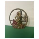 Cast Iron Indian Door Stop