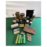 Lot- Early Tins, Small Bottles