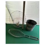 Minnow Bucket, Fish Grilling Basket, Wire Basket