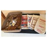 Cardboard Wagon, Horses, Lead Shot Bags