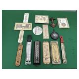 12 Asst. Advertising Thermometers