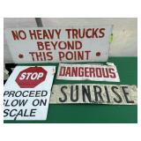 4- Metal Signs- See Pictures