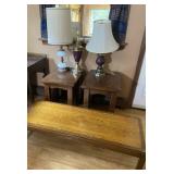Coffee & End Tables, 3 Lamps