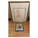 2 Pastel Chalk Drawings