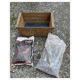 Lake Country Crate w/ 2  Bags Of Lava Rock