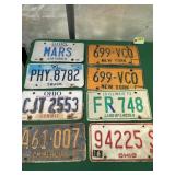 8- Misc. State License Plates, See Pictures
