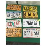 8- Misc. State License Plates, See Pictures