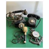 Early Phones, Hairdryer, Clock