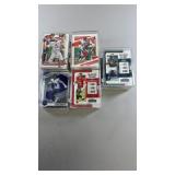 5- Plastic Holders Full of Football Cards- See