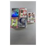 5- Plastic Holders Full of Football Cards- See