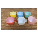 Glass Bake 1960ï¿½s- Set of 6 Soup Mugs