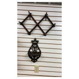 Wooden Coat Rack and Shelf