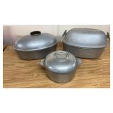 3 Cast Aluminum Dutch Ovens