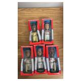 Hand Painted Baseball Bobble Heads (X5)
