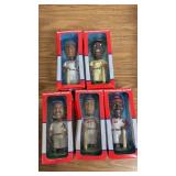 Hand Painted Baseball Bobble Heads  (X5)