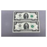 2 Dollar Bills Sequential