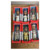 Baseball Hand Painted Bobble Heads (X6)