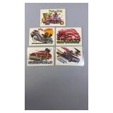 5-1980 Topps Weird Wheels Cards