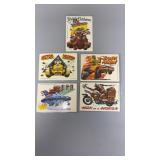 5-1980 Topps Weird Wheels Cards