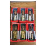 Hand Painted Baseball Bobble Heads (X6)