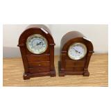 Quartz and Bulova Clock/ Jewelry Boxes-Battery
