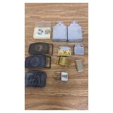 Assortment of Lighters and Belt Buckles