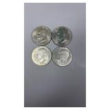 4- 1971 Eisenhower Dollars