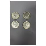 4-1965 Kennedy 40% Silver Half Dollars