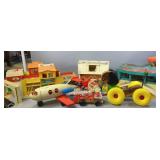 Fisher Price Barn,Airport,Village Toys