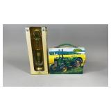John Deere Tin Box and Die Cast Pump