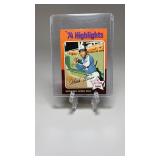 1975 Topps Mini Hank Aaron Highlights Card