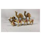 Wooden Carved Camels