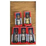 Hand Painted Baseball Bobble Heads (X5)
