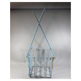Antique Tennis Ball Carrier Robin Egg Blue