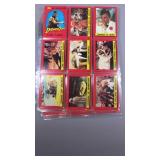 1984 Topps Indiana Jones Cards With DoubIes Behind