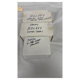 3 hockey Sports Card Boxes