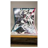 New- White Flare Black Bolt Poster