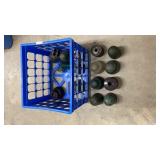 Basket of Glass Insulators