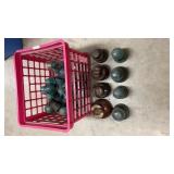 Basket of Glass Insulators