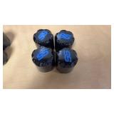 4 Center Caps W/Blue SS Golf cart