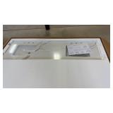 72" Marble Vanity Double Sink Top