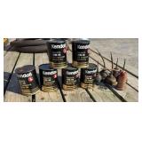 Kendall 10W40 Oil and Oil Cans
